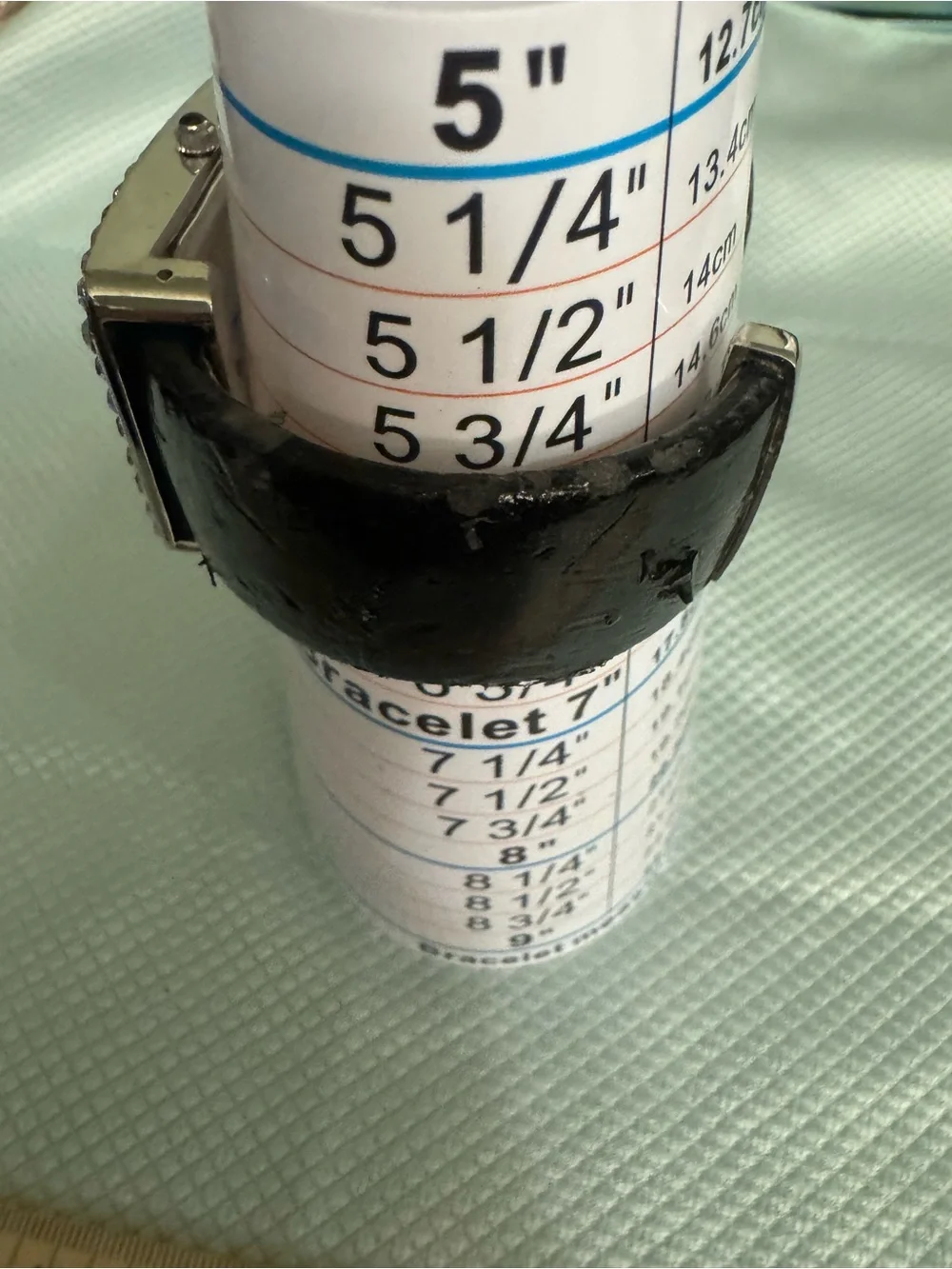 Chico's Silver Crystal-Trim Rectangular Watch with Black Strap